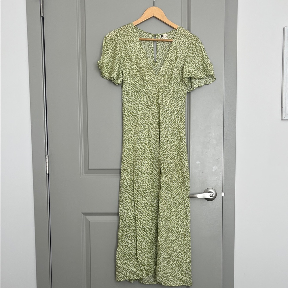 Billabong Green Patterned Maxi Dress
